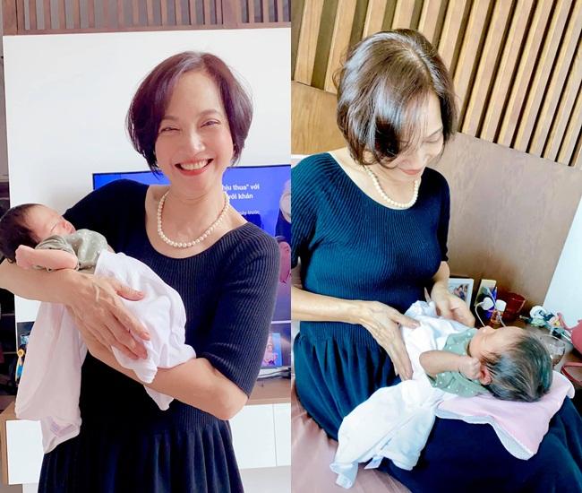 Con gái mới sinh của Pha Lê được NSND Lê Khanh chăm sóc-2