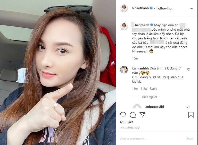 Bảo Thanh đang mang bầu còn bị đồn phù mặt phù chân-1