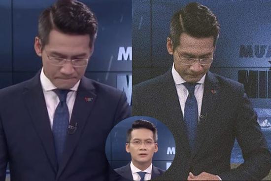 BTV nhà đài nói gì khi dẫn trực tiếp mà bật khóc làm gián đoạn bản tin?