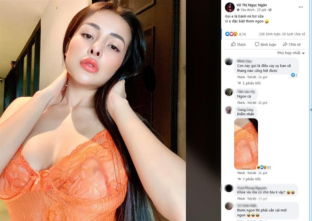 Ngân 98 diện áo ren xuyên thấu lộ vòng 1 xấu không tưởng-2