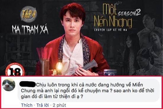 Huỳnh Lập nói gì khi bị hỏi 'Tại sao làm phim ma giữa lúc miền Trung lũ lụt'?