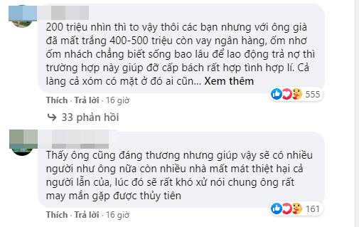 Thủy Tiên - Công Vinh gây tranh cãi khi cứu trợ cụ ông 200 triệu-9