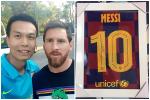 Bán áo Barcelona có chữ ký Messi để ủng hộ miền Trung