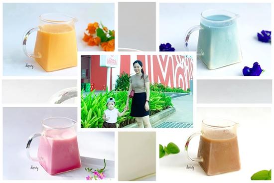 Mẹ đảm bật mí cách tạo màu sắc cho sữa hạt giúp bé uống ngoan mỗi ngày