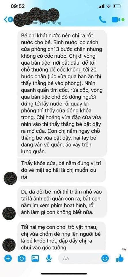 Phẫn nộ: Đưa con gái nhỏ đi ăn đám giỗ, chỉ 3 phút mẹ lơ là con đã bị xâm hại-3