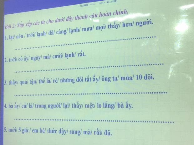 Chỉ là bài tập sắp xếp câu tiếng Việt có nghĩa, ai cũng vắt óc suy nghĩ mà vẫn sai-1