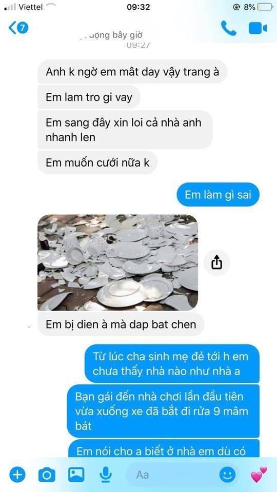 Vừa về đến nhà bạn trai, cơm chưa được ăn đã bắt rửa 9 mâm bát, cô gái phản đòn gắt-2