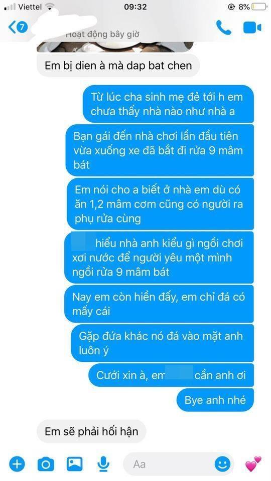 Vừa về đến nhà bạn trai, cơm chưa được ăn đã bắt rửa 9 mâm bát, cô gái phản đòn gắt-3