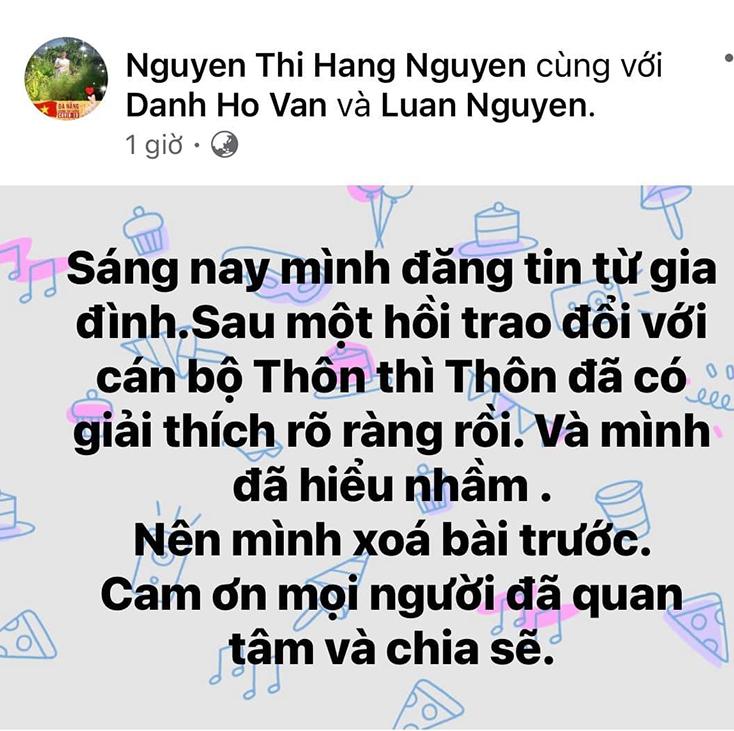 Quảng Bình trả lại số tiền đã thu của gia đình nhận cứu trợ từ Thủy Tiên-3