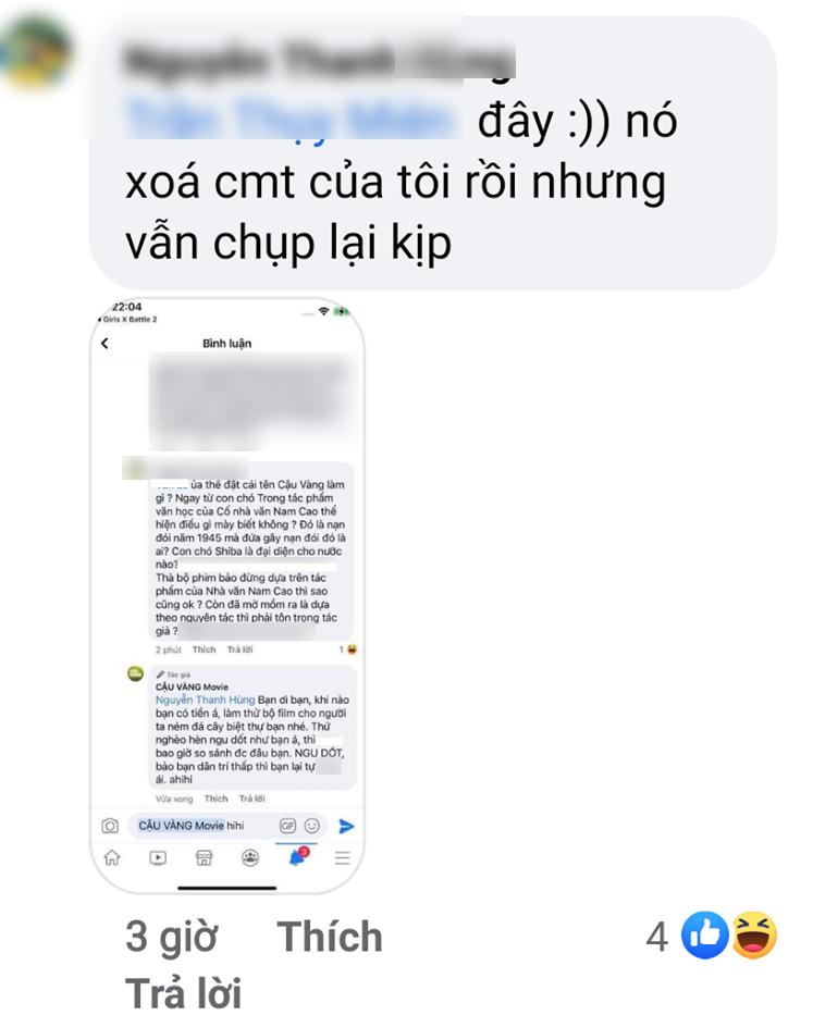Xôn xao tin fanpage phim Cậu Vàng mắng lại dân mạng là thứ nghèo hèn ngu dốt, không bao giờ so sánh được-5