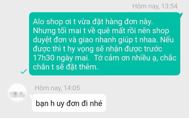 Khách mua hàng online đòi ship gấp, chủ shop trả lời một câu nổ ra tranh cãi: Bạn đứng về phe ai?-1