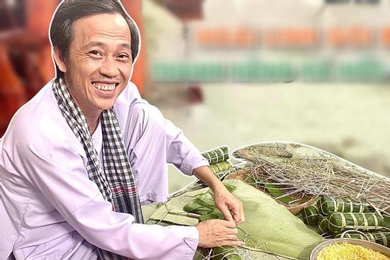 Hậu trường Hoài Linh gói bánh tét chuyên nghiệp trên phim ai cũng 'lác mắt'