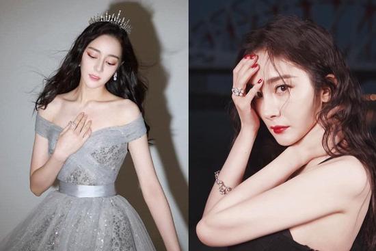 Địch Lệ Nhiệt Ba đổi style công chúa, so kè nhan sắc Dương Mịch trong cùng sự kiện