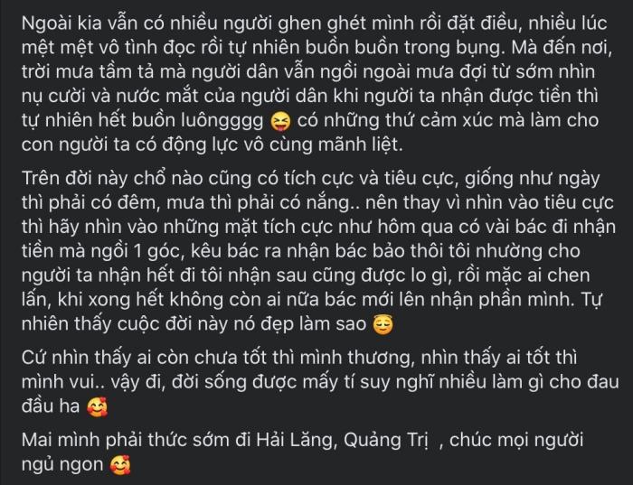 Thủy Tiên chính thức lên tiếng về ồn ào 69 hộ dân bị thu lại tiền, khẳng định sẽ không có tiêu cực xảy ra-7