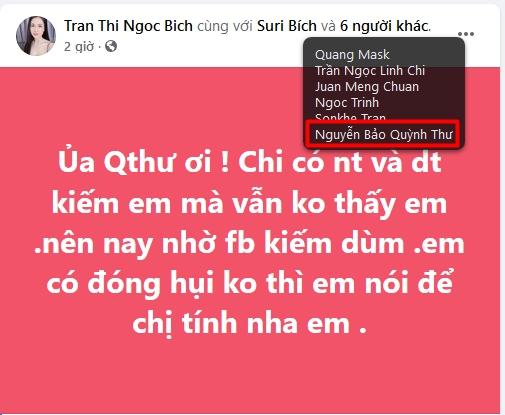 Chị gái Ngọc Trinh réo tên Quỳnh Thư vì... chậm đóng tiền?-2