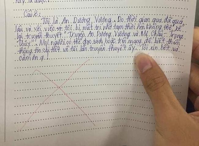 Học sinh làm bài kiểm tra Văn, viết đúng 6 dòng mà khiến giáo viên nổi quạu-1