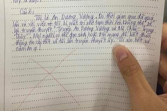 Học sinh làm bài kiểm tra Văn, viết đúng 6 dòng mà khiến giáo viên nổi quạu