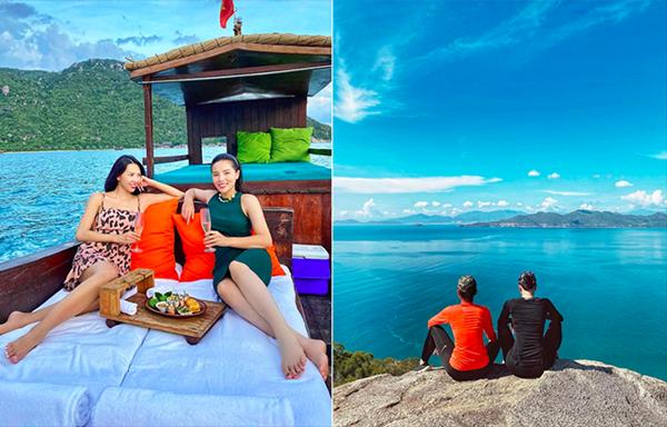 Đầu tháng 10, đôi bạn thân Kỳ Duyên - Minh Triệu đến resort sang trọng ở vịnh Ninh Vân (Nha Trang) và tham gia tour trekking leo 3.200 m núi dốc trong 1,5 giờ. Hoa hậu chia sẻ: "Mỗi nơi mình từng đi qua đều mang cho mình một hoài niệm về việc đi tới đó bằng cách nào rồi việc trải nghiệm ở nơi đó ra sao. Mình thích tìm tòi và thích khám phá, càng khó đi thì mình lại càng muốn tới đó! Thế mới lạ! Đừng hỏi vì sao Việt Nam mình đẹp đến thế, vì chắc chắn một điều Việt Nam mình thực sự rất đẹp. Nếu bạn thấy chưa đẹp thì chỉ là chưa tìm ra mà thôi".
