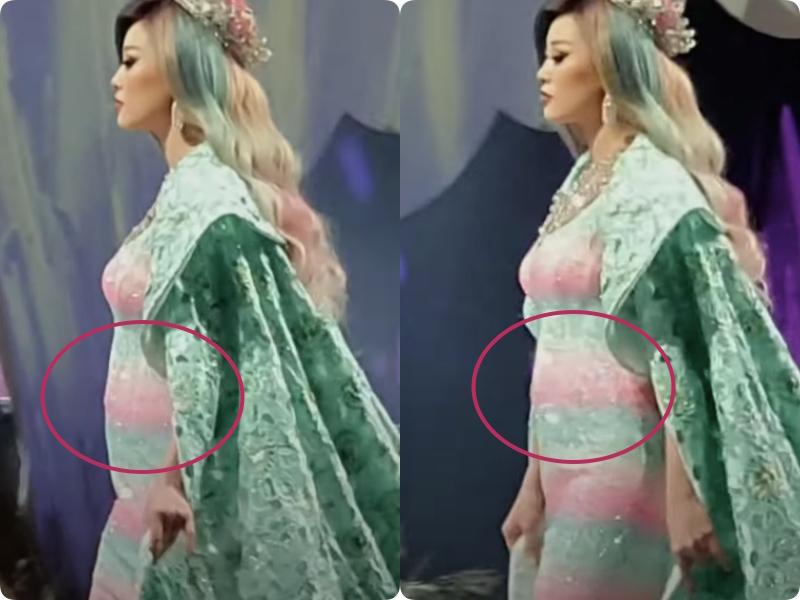 Hoa hậu Khánh Vân lộ vòng 2 bất thường và dấu vết nội y khi catwalk, cũng may thần thái kéo lại!-2