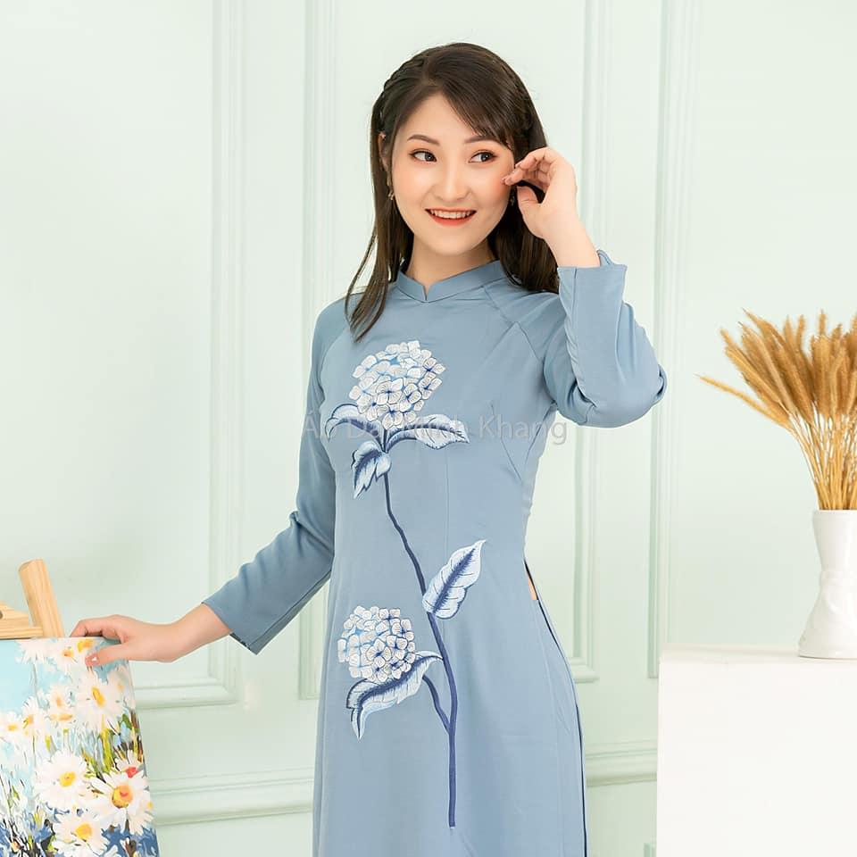 Duyên dáng ngày thu với áo dài lụa Minh Khang-2