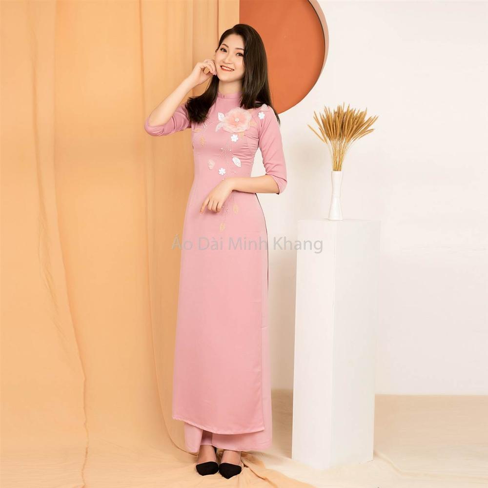 Duyên dáng ngày thu với áo dài lụa Minh Khang-3