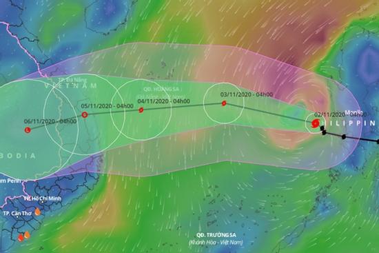 Bão Goni vào Biển Đông