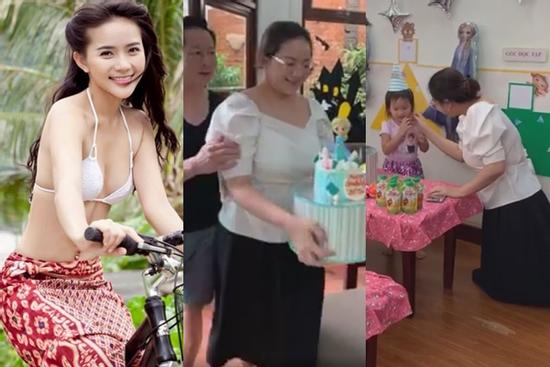 Phan Như Thảo bị mỉa mai 'như bà với cháu' khi xuất hiện bên con gái