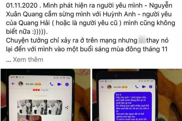 Cầu thủ Quang Hải xác nhận đã chia tay Huỳnh Anh hơn 1 tháng-2