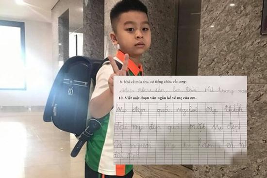 Đoạn văn 'sến súa' tả mẹ của nhóc lớp 1, ai nấy đọc xong cũng cười phá