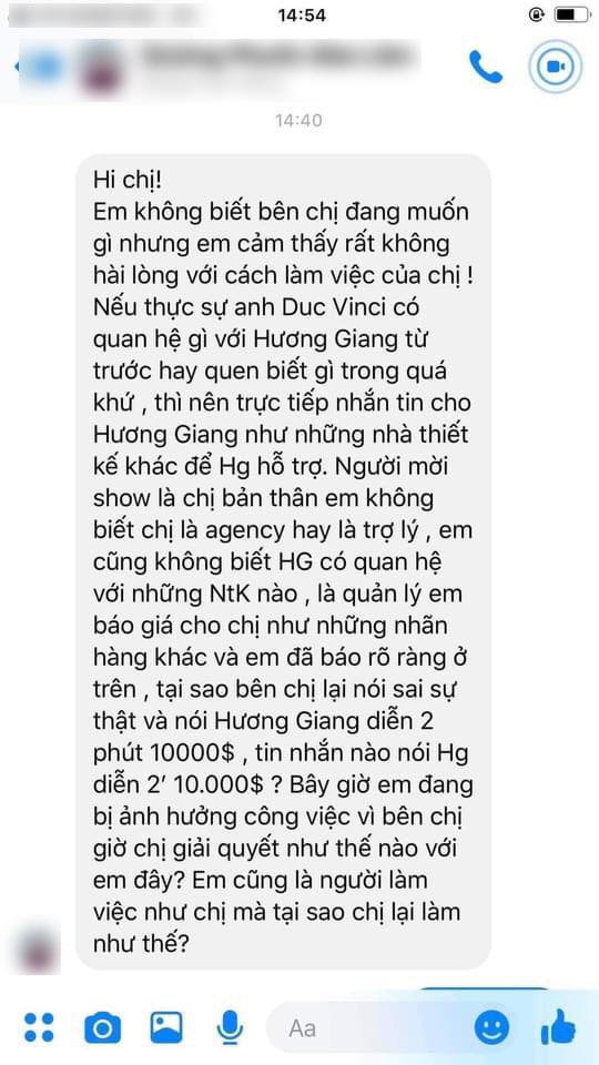 Ồn ào Hương Giang - Đức Vincie năm 2019 ngã ngũ: NTK sai hay hoa hậu sai?-4