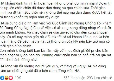 Lan truyền ảnh Huỳnh Anh khoe hình gợi cảm với tình mới, nội dung đoạn chat gây sốc-5