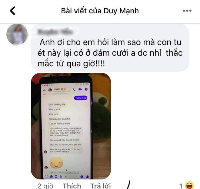 Fans tổng tấn công Duy Mạnh hóng chuyện Huỳnh Anh gặp Quang Hải ở đám cưới hồi tháng 2-3