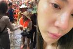 Thủy Tiên đăng ảnh nước mắt đầm đìa giữa hành trình cứu trợ miền Trung