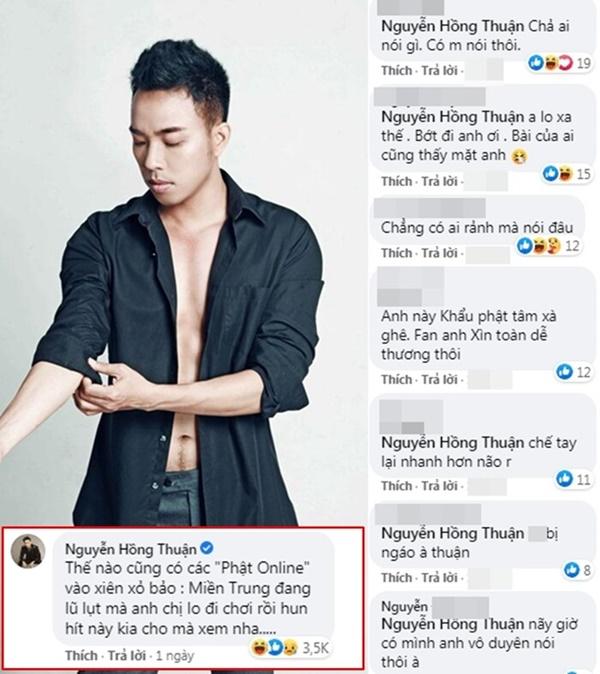Nguyễn Hồng Thuận bị ném đá vì bình luận kém duyên dưới ảnh Trấn Thành hôn Hari Won-2
