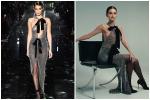 Siêu mẫu Bella Hadid để ngực trần trụi khi trình diễn show thời trang-9