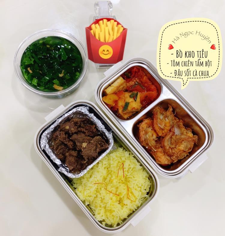 Vợ đảm 9x làm cơm hộp cho chồng mang đi làm khiến hội chị em ghen tị-10