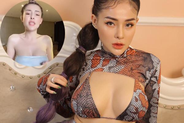 Đầu 2021, Ngân 98 lại gây tranh cãi bằng bức ảnh hở nguyên vòng 3-4