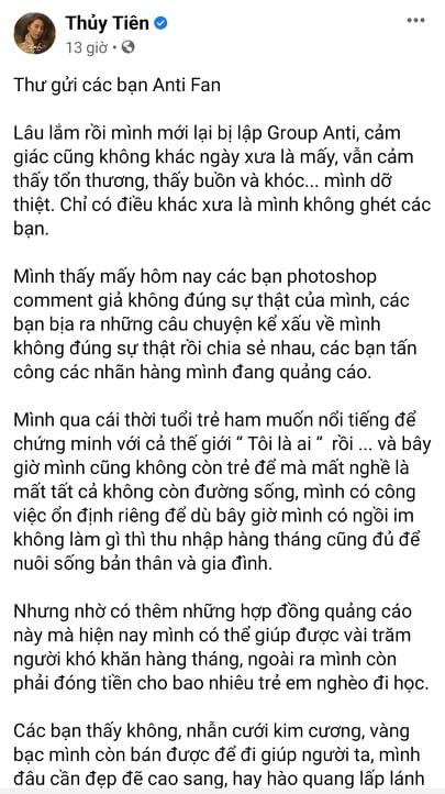 Hằng Túi nhắn nhủ Thủy Tiên giữa ồn ào từ thiện: Có đức mặc sức mà ăn-1