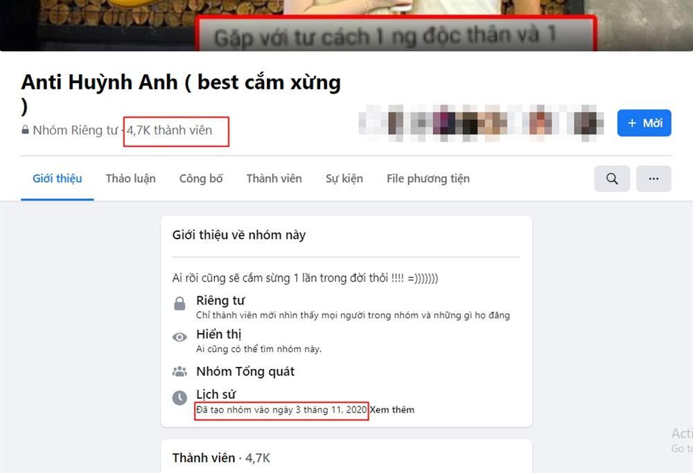 Huỳnh Anh bị lập group anti với lượng thành viên gia nhập khủng-1