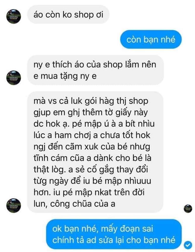 Nhờ shop nhắn tin trên quà tặng bạn gái, thanh niên bị chỉnh lỗi chính tả đến hài-2