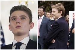 Con trai út ông Trump ở tuổi 14: Cao 2m, ngoại hình điển trai như hoàng tử truyện cổ tích