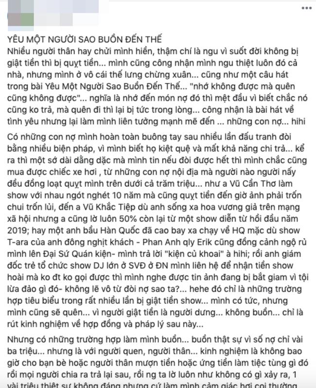 Quản lý Noo Phước Thịnh tố Vũ Khắc Tiệp quỵt tiền vẫn sống xa hoa vương giả-1