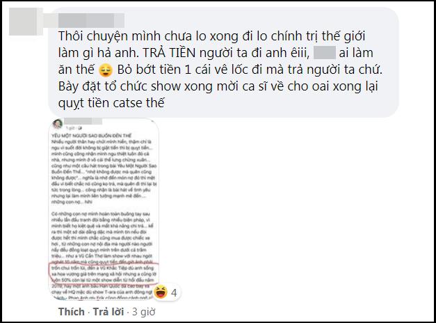 Dân mạng ập vào Facebook Vũ Khắc Tiệp: Trả nợ Noo Phước Thịnh ngay-2