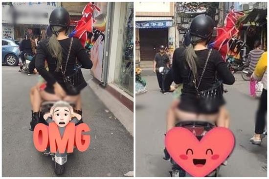 Cô gái trẻ bị chỉ trích phản cảm vì ra đường mà không mặc quần