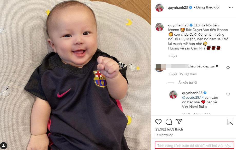 Ngoại hình càng ngắm càng yêu của quý tử 3 tháng tuổi nhà Đỗ Duy Mạnh-4