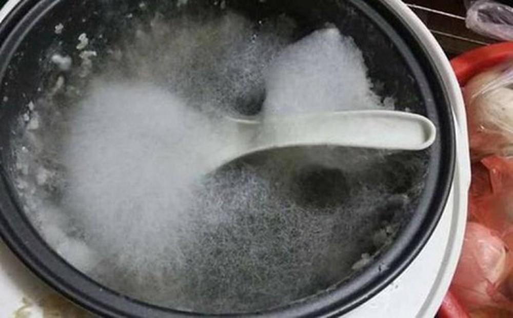 Vừa mở nồi cơm điện, cô nàng thất kinh vì vật thể lạ ngoi đầu lên-4