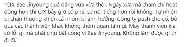 Bae Jinyoung CIX chấn thương vẫn bị chửi vô lý, fan nóng máu khè lại Akgae-2