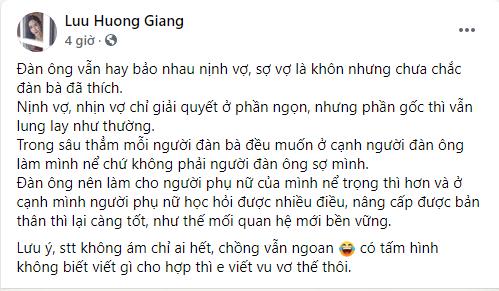 Bị nghi xích mích với Hồ Hoài Anh khi chia sẻ bóng gió, Lưu Hương Giang lên tiếng-1