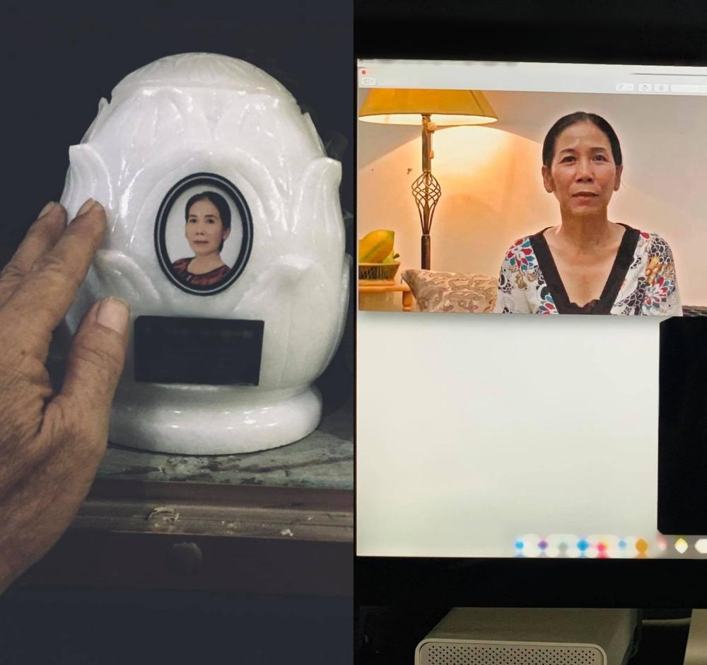 Kim Hiền khóc khi gọi video xem lễ đặt bài vị sau hơn 100 ngày mẹ mất-2