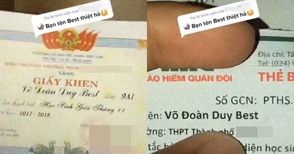 Được bố đặt tên siêu độc, nam sinh khổ sở vì suốt ngày bị bạn bè hỏi thăm-1